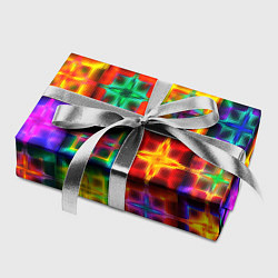 Бумага для упаковки Неоновое стекло абстракция, цвет: 3D-принт — фото 2