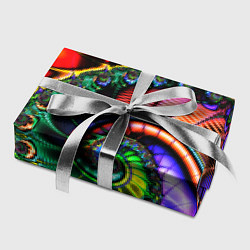 Бумага для упаковки Фрактальный узор неоновый, цвет: 3D-принт — фото 2
