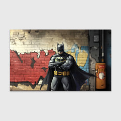 Бумага для упаковки Бэтмен на фоне стены, цвет: 3D-принт