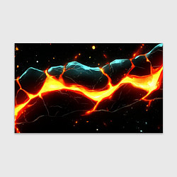 Бумага для упаковки Лава в черной текстуре, цвет: 3D-принт