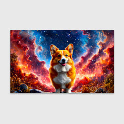 Бумага для упаковки Корги и космическое небо, цвет: 3D-принт