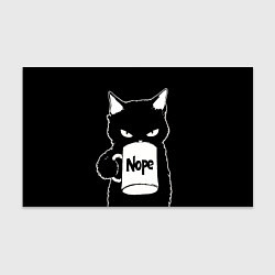 Бумага для упаковки Angry black cat nope, цвет: 3D-принт