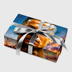 Бумага для упаковки Криштиану Роналду в космосе, цвет: 3D-принт — фото 2