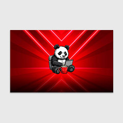 Бумага для упаковки Панда работает за ноутбуком, цвет: 3D-принт