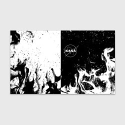 Бумага для упаковки Nasa черно белый огонь, цвет: 3D-принт