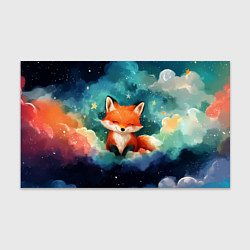 Бумага для упаковки Лисенок на облаках, цвет: 3D-принт