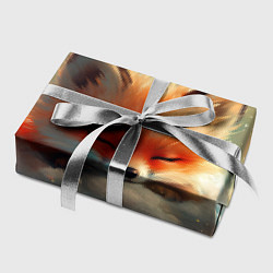 Бумага для упаковки Лисенок спит на облаке, цвет: 3D-принт — фото 2