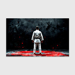 Бумага для упаковки Айкидоист на черном, цвет: 3D-принт