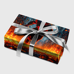 Бумага для упаковки Раннинбек в огне, цвет: 3D-принт — фото 2