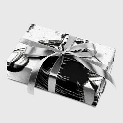 Бумага для упаковки Регбист черно-белый, цвет: 3D-принт — фото 2