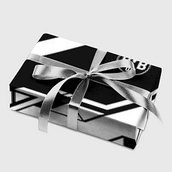 Бумага для упаковки Borussia geometry black, цвет: 3D-принт — фото 2