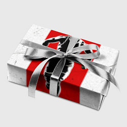 Бумага для упаковки Легкоатлет на красно-белом, цвет: 3D-принт — фото 2