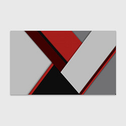 Бумага для упаковки Color black red grey, цвет: 3D-принт