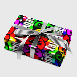 Бумага для упаковки Geometry dash neon gradient, цвет: 3D-принт — фото 2