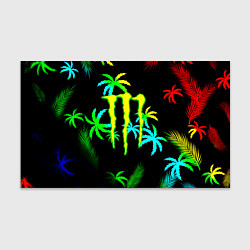 Бумага для упаковки Monster energy тропики кислотные, цвет: 3D-принт