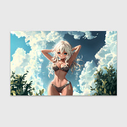 Бумага для упаковки Милая блондинка на природе, цвет: 3D-принт