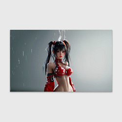 Бумага для упаковки Азиатская девушка в красном латексе, цвет: 3D-принт