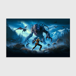 Бумага для упаковки Ciri vs dark monster - Witcher 4, цвет: 3D-принт