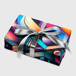 Бумага для упаковки Геометрическое абстрактное граффити, цвет: 3D-принт — фото 2