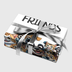 Бумага для упаковки Котенок щенок и панда друзья, цвет: 3D-принт — фото 2