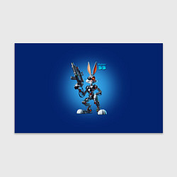Бумага для упаковки Cyborg Bugs Bunny with a gun - ai art fantasy, цвет: 3D-принт