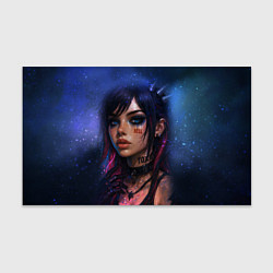 Бумага для упаковки Девушка неформалка cosmic hell goth, цвет: 3D-принт