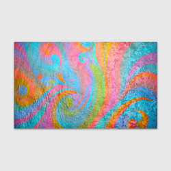 Бумага для упаковки Абстракция - multicolored curves, цвет: 3D-принт