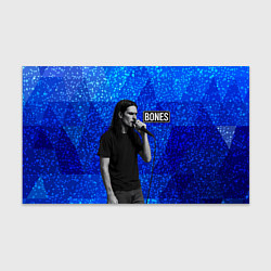 Бумага для упаковки Bones стоит с микрофоном, цвет: 3D-принт