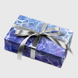 Бумага для упаковки Абстракция - white web on blue background, цвет: 3D-принт — фото 2