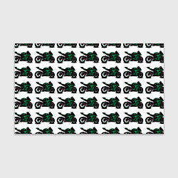 Бумага для упаковки Motorbike dark green, цвет: 3D-принт