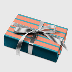 Бумага для упаковки Полосатый мандариновый морской рассвет, цвет: 3D-принт — фото 2