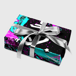 Бумага для упаковки Doom самураи неоновая волна, цвет: 3D-принт — фото 2