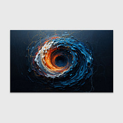 Бумага для упаковки Краска синяя и оранжевая в форме вихря, цвет: 3D-принт