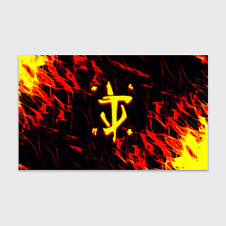Бумага для упаковки Doom огненные искры, цвет: 3D-принт