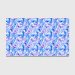 Бумага для упаковки Узор из голубых и сиреневых перьев, цвет: 3D-принт