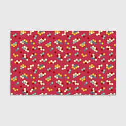 Бумага для упаковки Мозаика из шестиугольников на розовом, цвет: 3D-принт