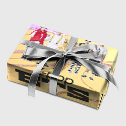 Бумага для упаковки BTS желто-розовый фон, цвет: 3D-принт — фото 2