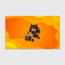 Бумага для упаковки Девочка дьявол бежит за роллом, цвет: 3D-принт