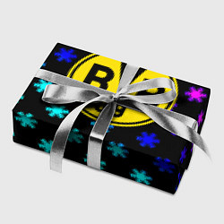 Бумага для упаковки Borussia неоновые снежинки, цвет: 3D-принт — фото 2