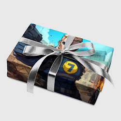 Бумага для упаковки Fallout смотритель с пистолетом, цвет: 3D-принт — фото 2