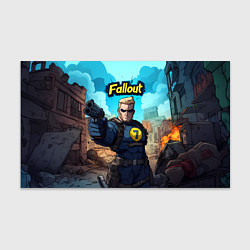 Бумага для упаковки Fallout смотритель с пистолетом, цвет: 3D-принт