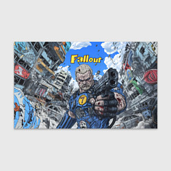 Бумага для упаковки Fallout брутальный седьмой, цвет: 3D-принт