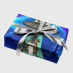 Бумага для упаковки Инопланетяне похищают корову, цвет: 3D-принт — фото 2