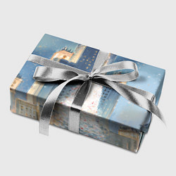 Бумага для упаковки Новый год в Москве, цвет: 3D-принт — фото 2