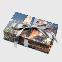 Бумага для упаковки Новый год - Москва, цвет: 3D-принт — фото 2