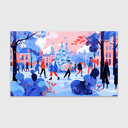 Бумага для упаковки Новогодний каток, цвет: 3D-принт