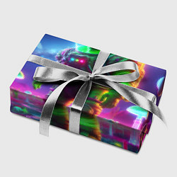 Бумага для упаковки Космонавт Шрук в неоновом скафандре на загадочной, цвет: 3D-принт — фото 2