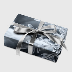 Бумага для упаковки Снежинка на черно белое, цвет: 3D-принт — фото 2