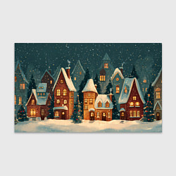 Бумага для упаковки Сказочный Новогодний городок, цвет: 3D-принт