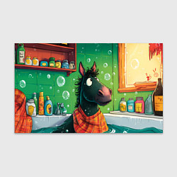 Бумага для упаковки Лошадь моется в ванной, цвет: 3D-принт